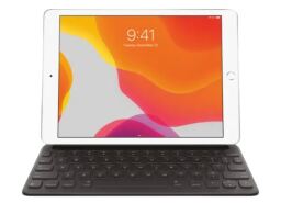 An Apple Smart Keyboard appears on a white background.