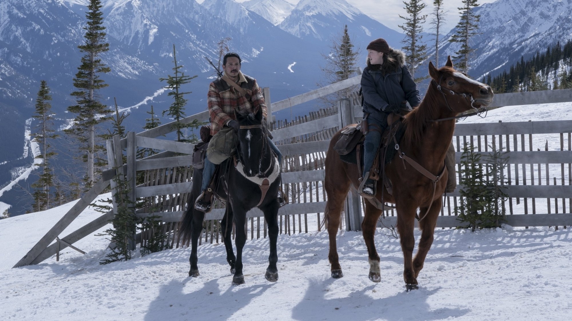 Gabriel Luna and Bella Ramsey In "The Last of Us."