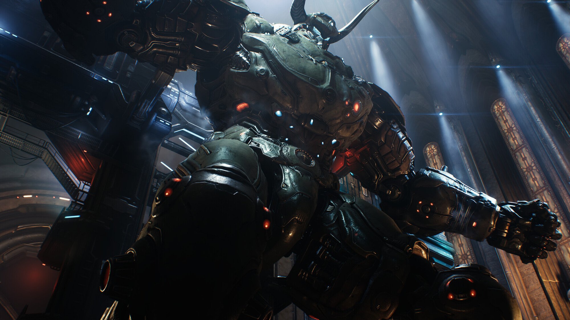 The Atlan mecha in 'Doom: The Dark Ages.'
