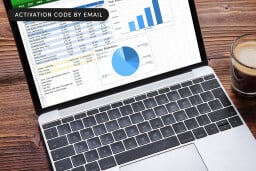 Microsoft Office software on a laptop screen