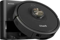 shark matrix robot vacuum against a white background
