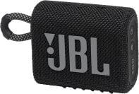 A small JBL speaker with a loop appears on white.
