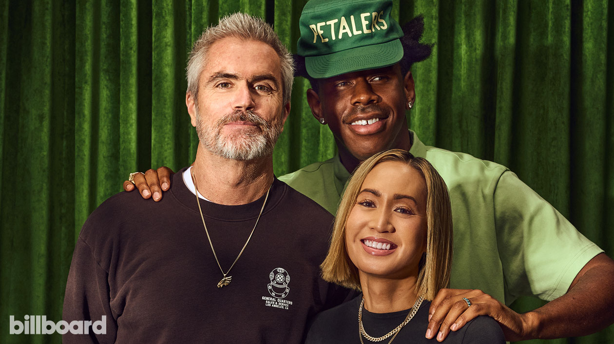 Christian Clancy, Tyler, The Creator and Kelly Clancy photographed November 20, 2024 at Quixote Studios in Los Angeles.