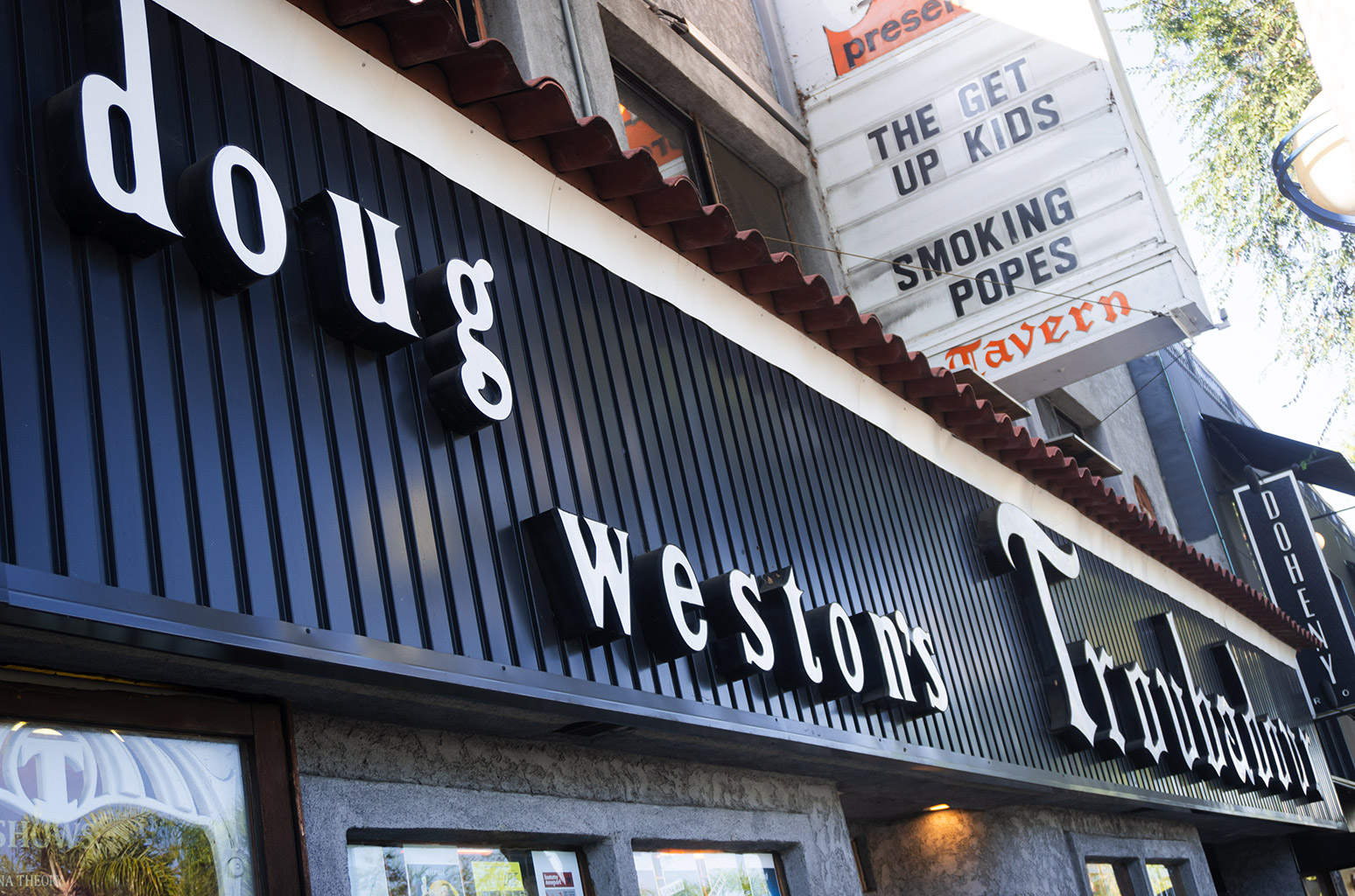 Exterior of the Troubadour in West Hollywood.
