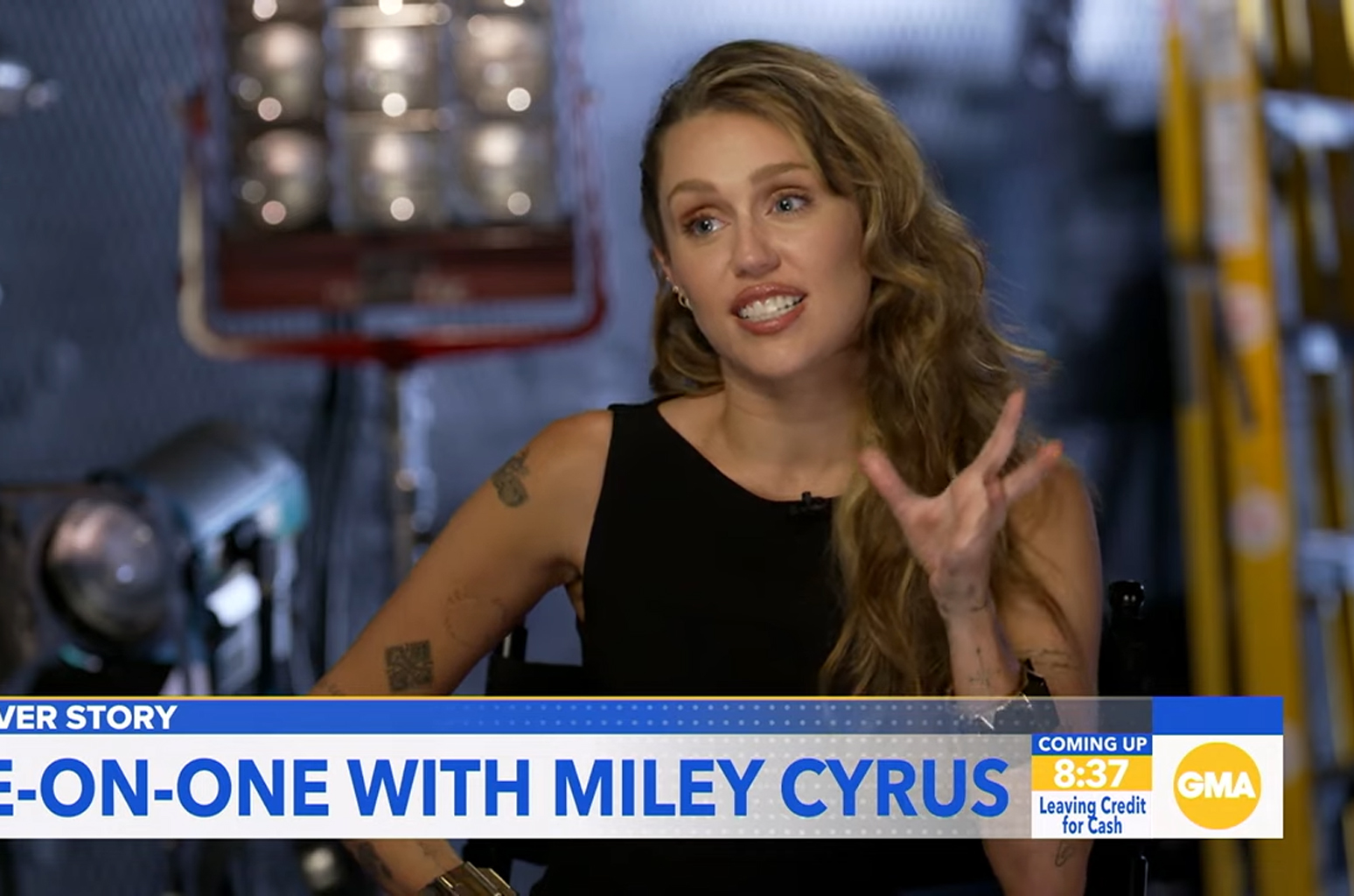 Miley Cyrus on 'GMA.'