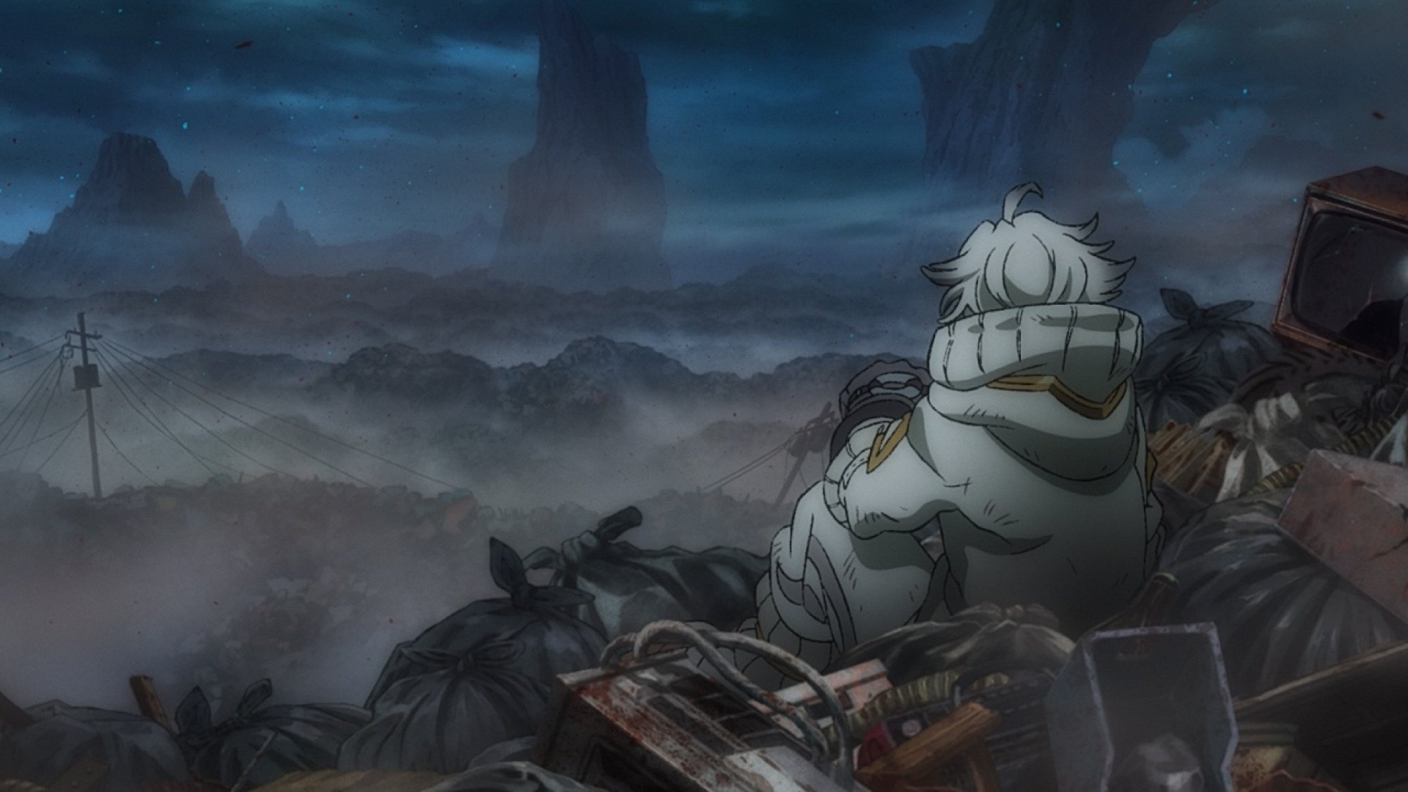 Rudo in Episode 1 of the Gachiakuta anime.