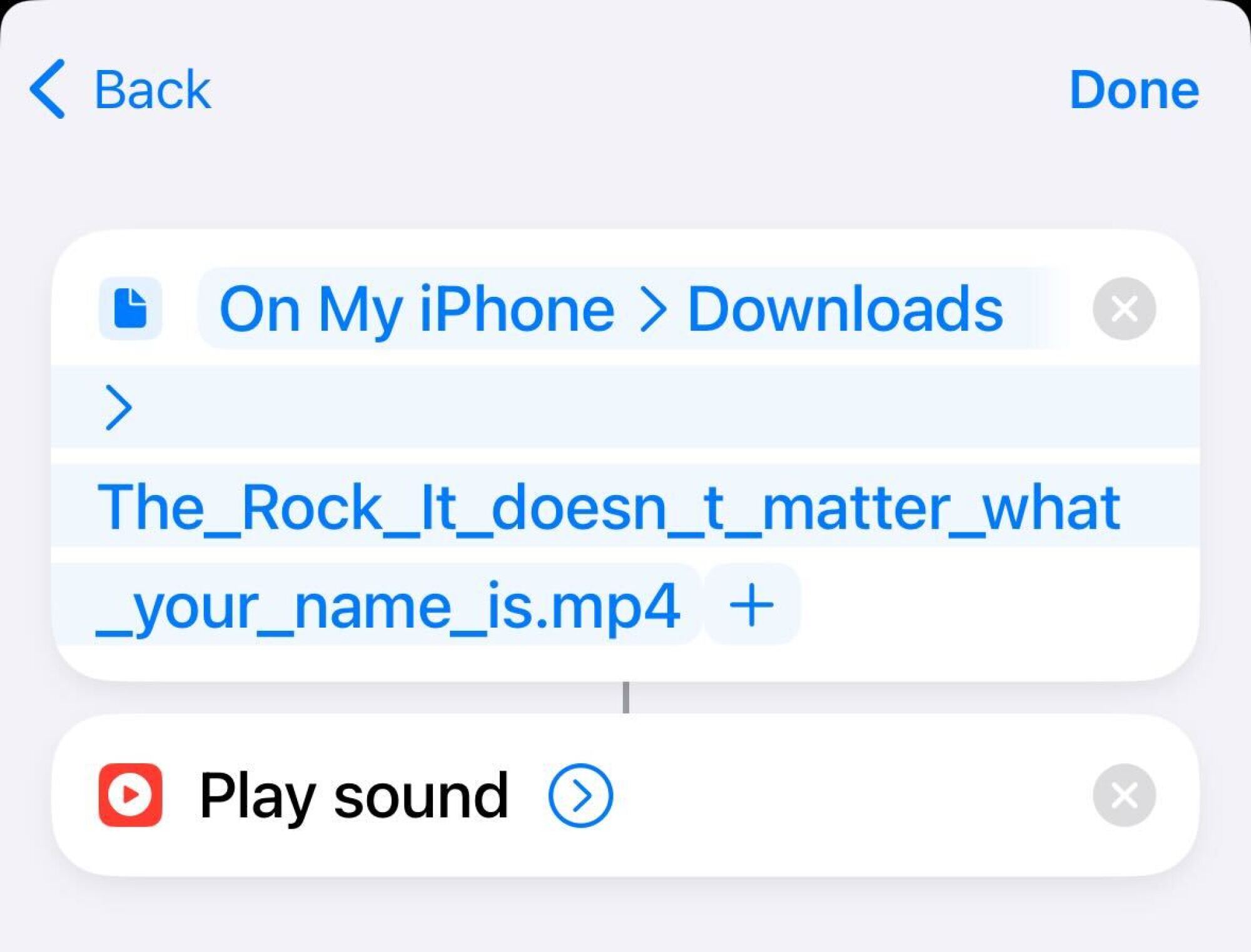 the play sound option selected