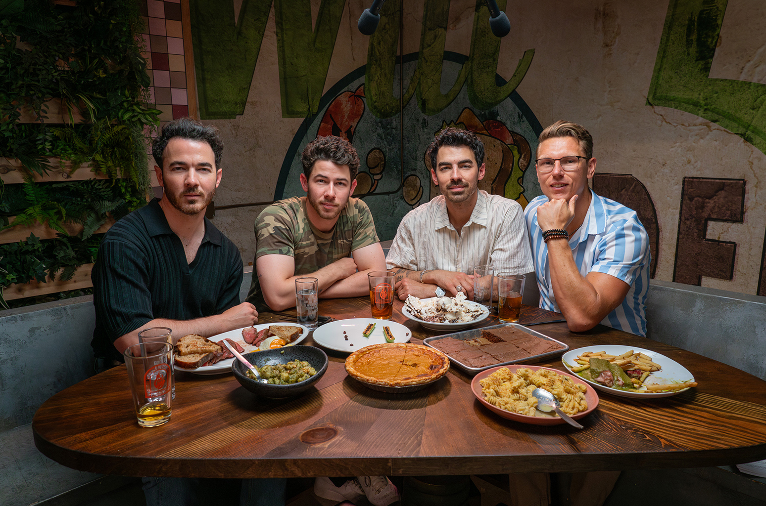 Kevin, Joe, and Nick Jonas of The Jonas Brothers on Mythical Kitchen’s Last Meals