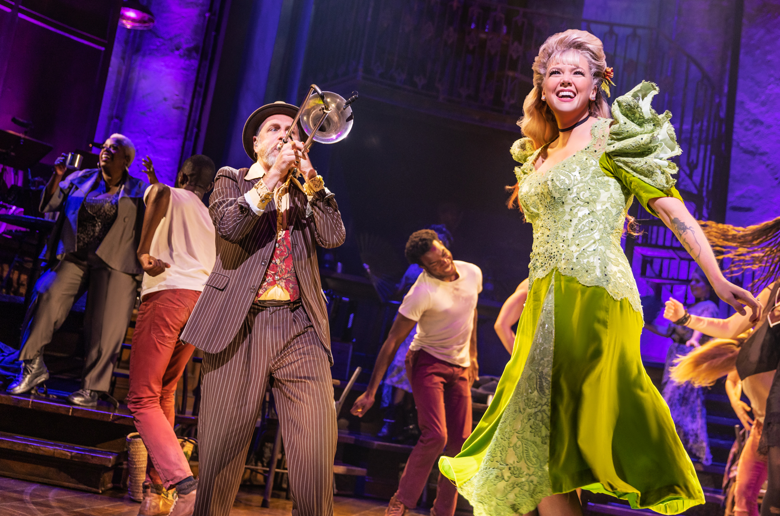 Betty Who and cast of Hadestown