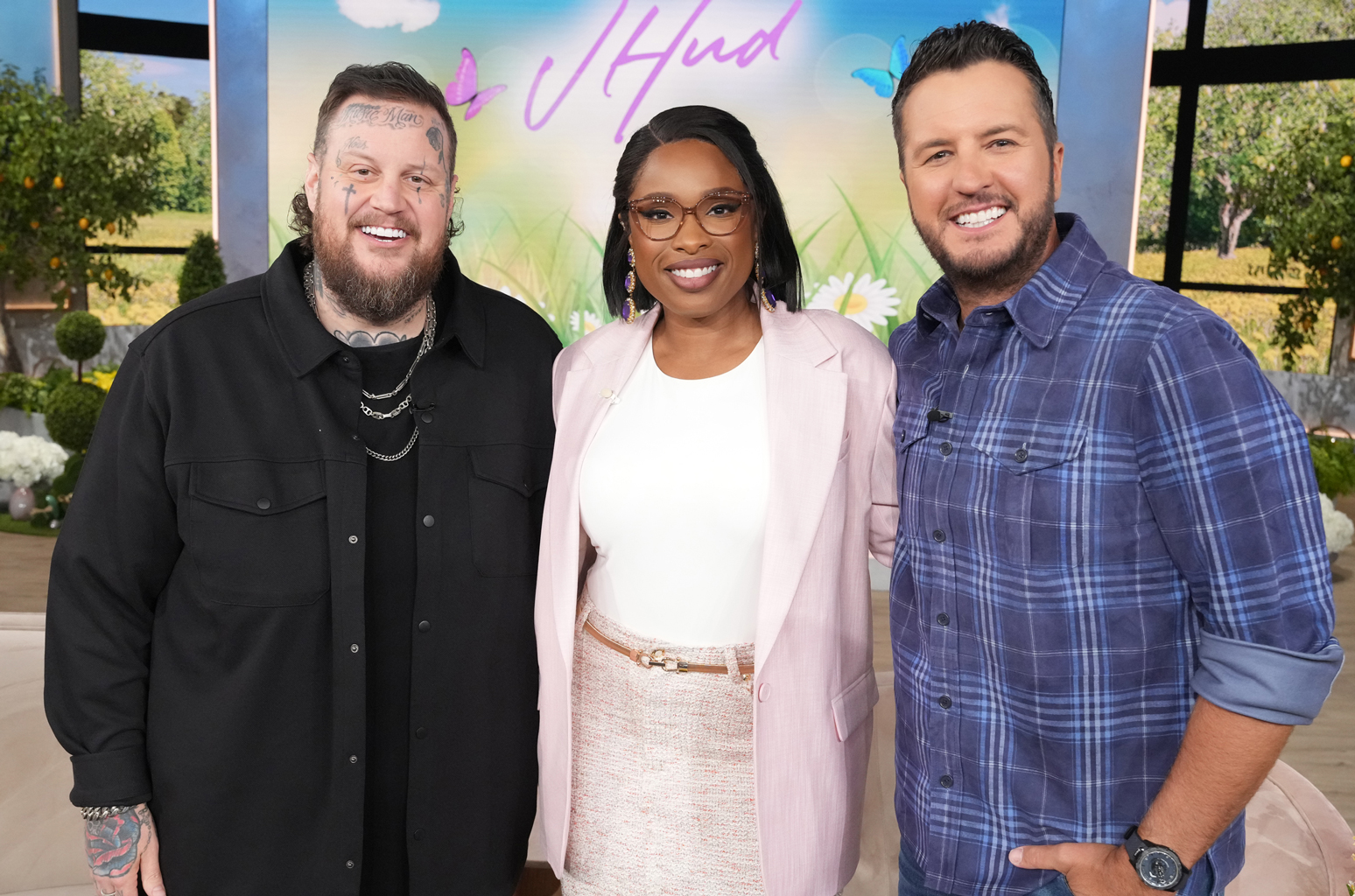 Luke Bryan and Jelly Roll on 'The Jennifer Hudson Show.'