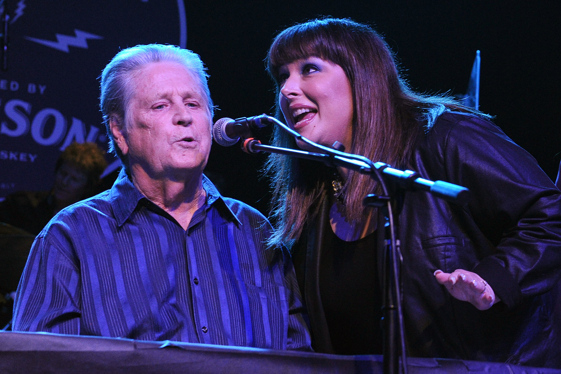 Musician Brian Wilson and singer Carnie Wilson of Wilson Phillips perform onstage during Brian Fest: A Night to Celebrate the Music of Brian Wilson at Fonda Theater on March 30, 2015 in Los Angeles, California.