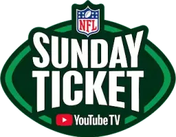 NFL Sunday Ticket with YouTube TV logo