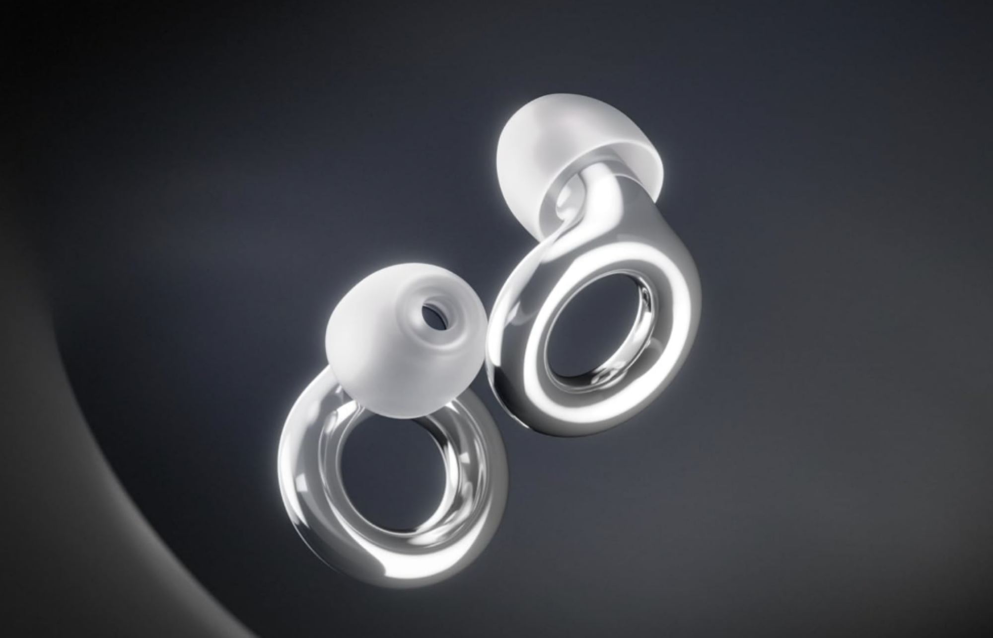 earbuds in silver