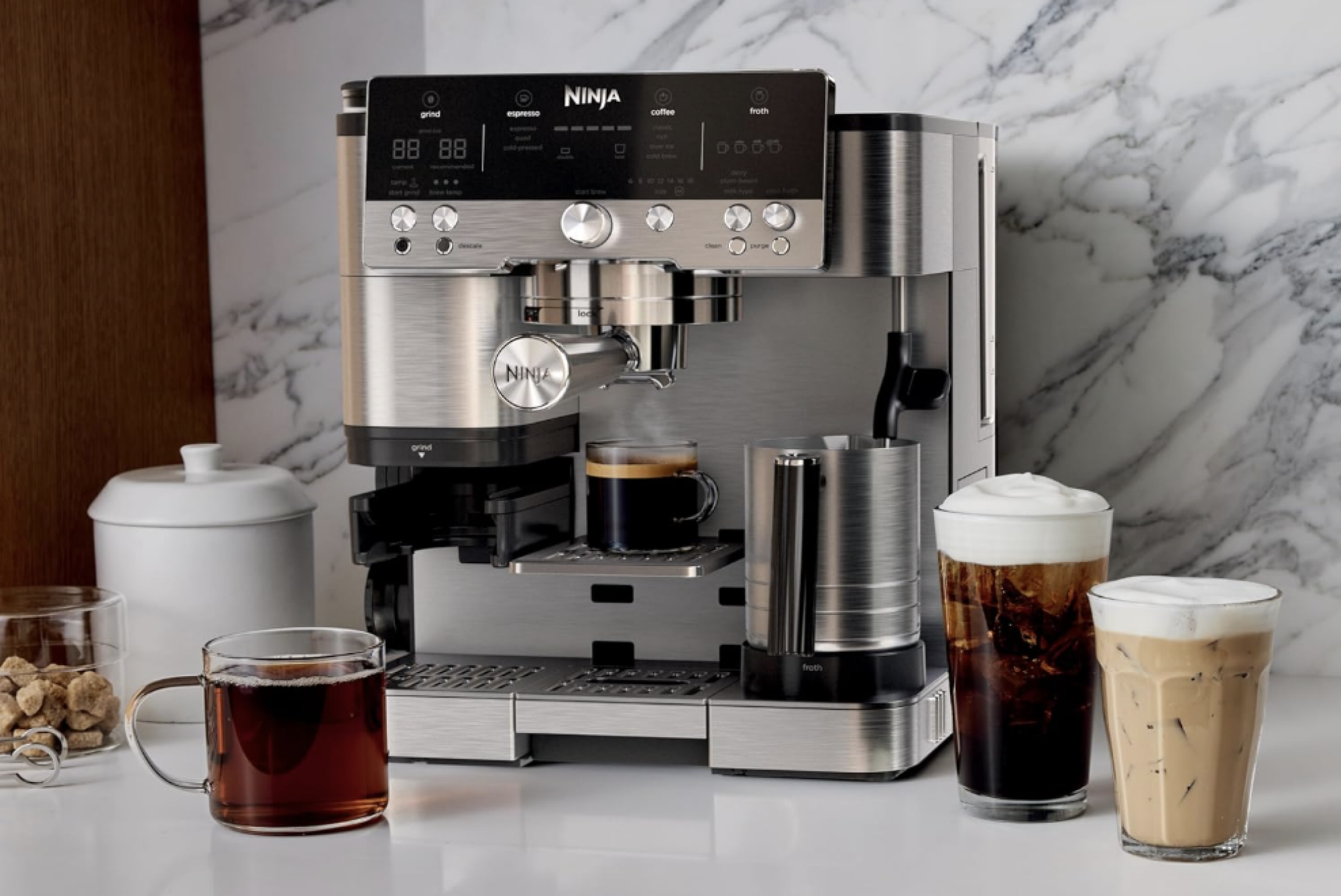 espresso machine on counter