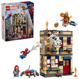 peter parker’s apartment lego set against a white background