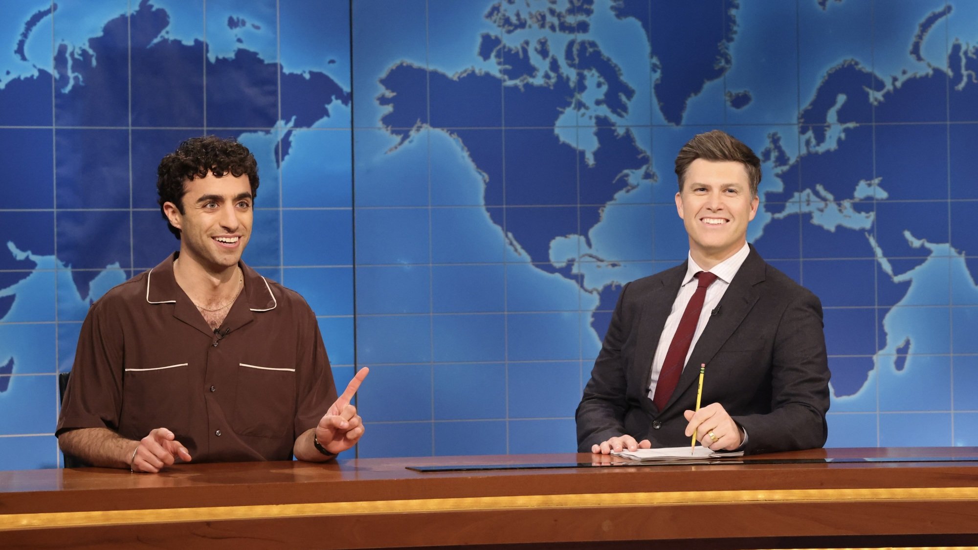 Emil Wakim and Colin Jost on "SNL."