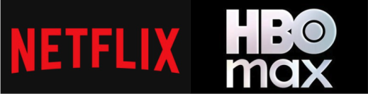 Netflix and HBO Max logos side by side