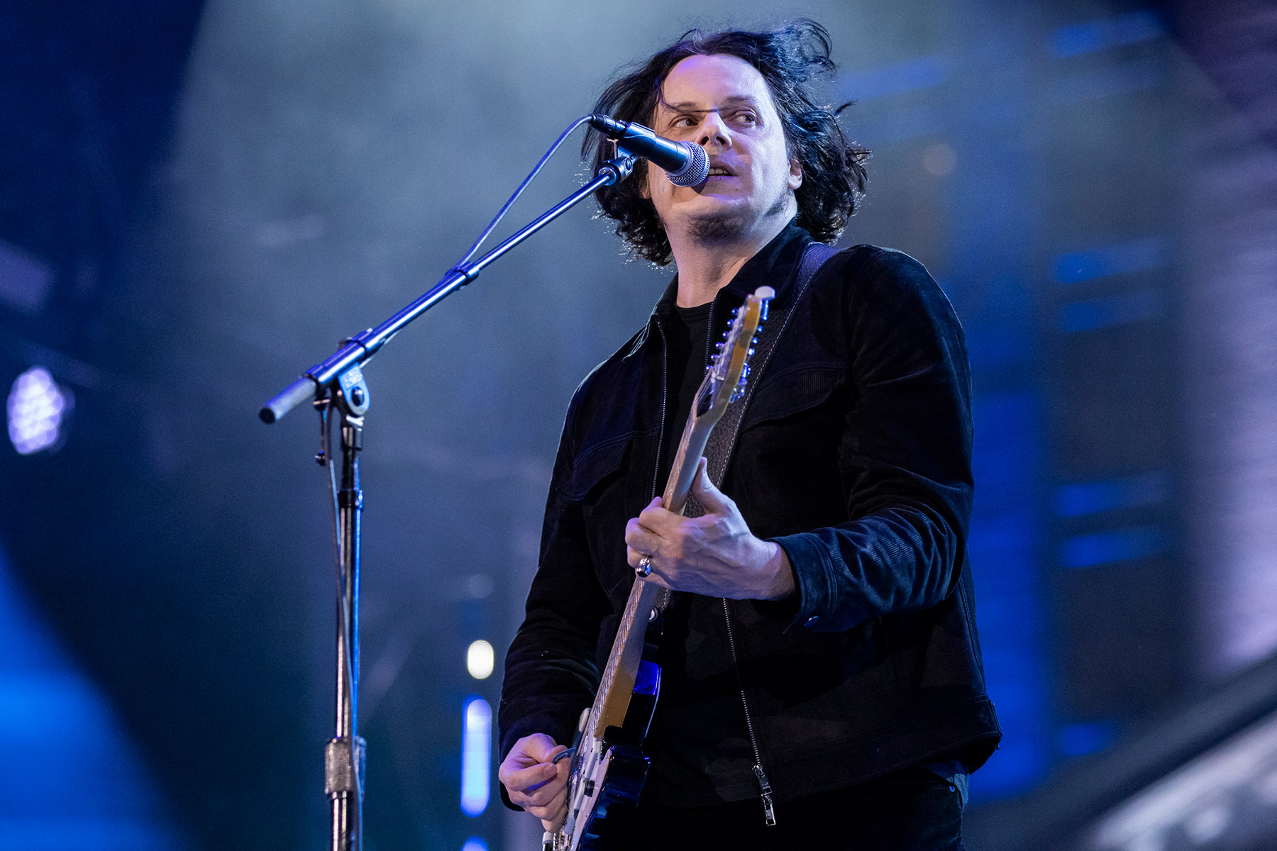 Jack White performs at Live from Detroit: The Concert at Michigan Central" on June 06, 2024 in Detroit, Michigan.