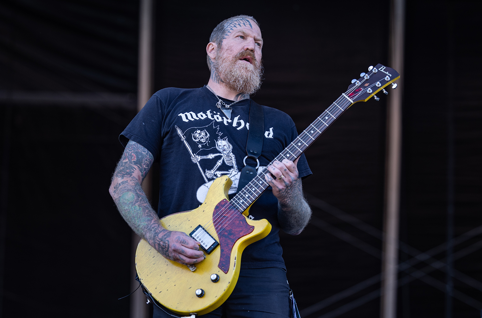 Brent Hinds of Mastodon performs on stage at the Tons of Rock festival on June 23, 2022 in Oslo, Norway.