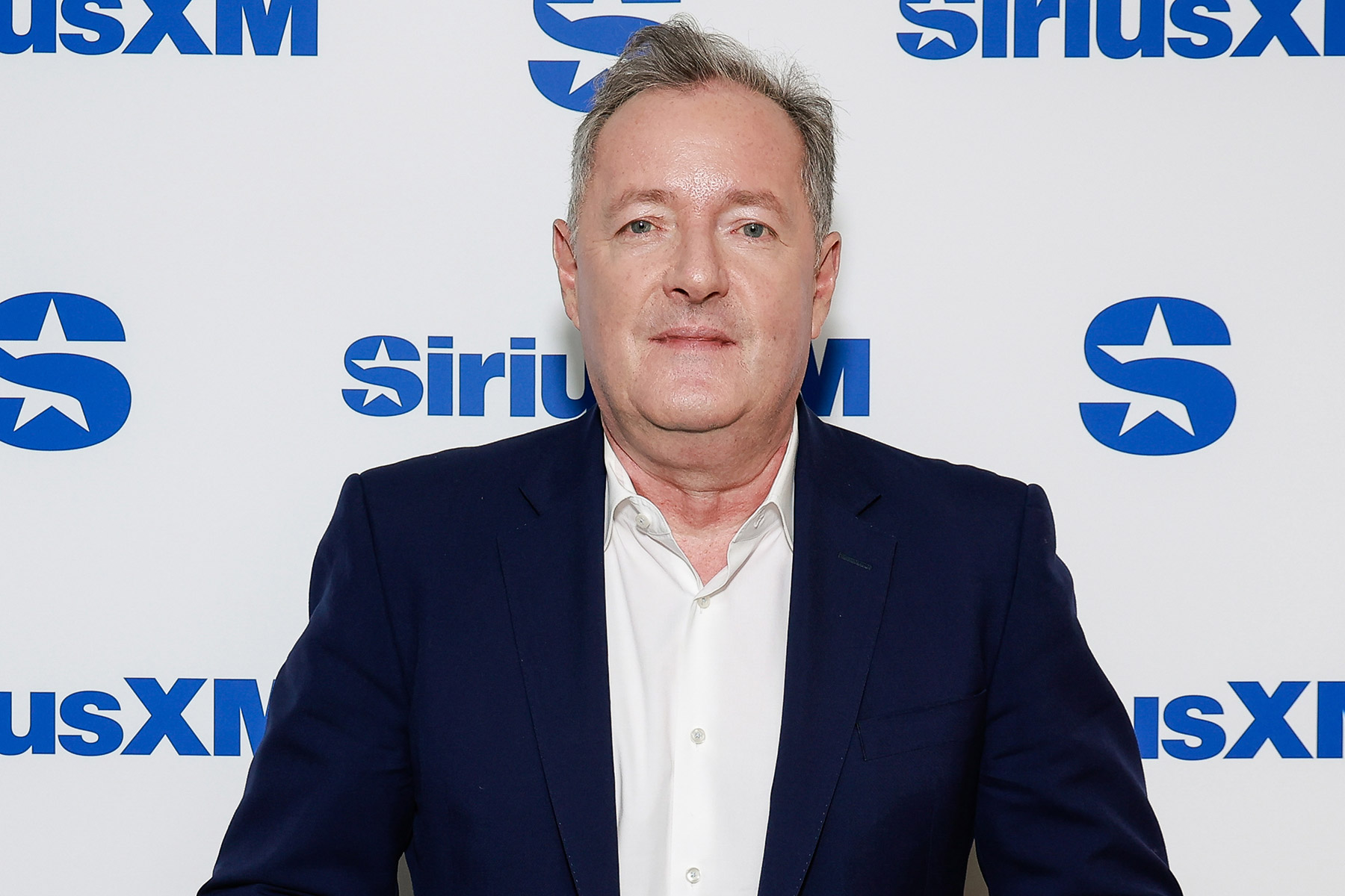 Piers Morgan visits SiriusXM Studios on October 28, 2024 in New York City.