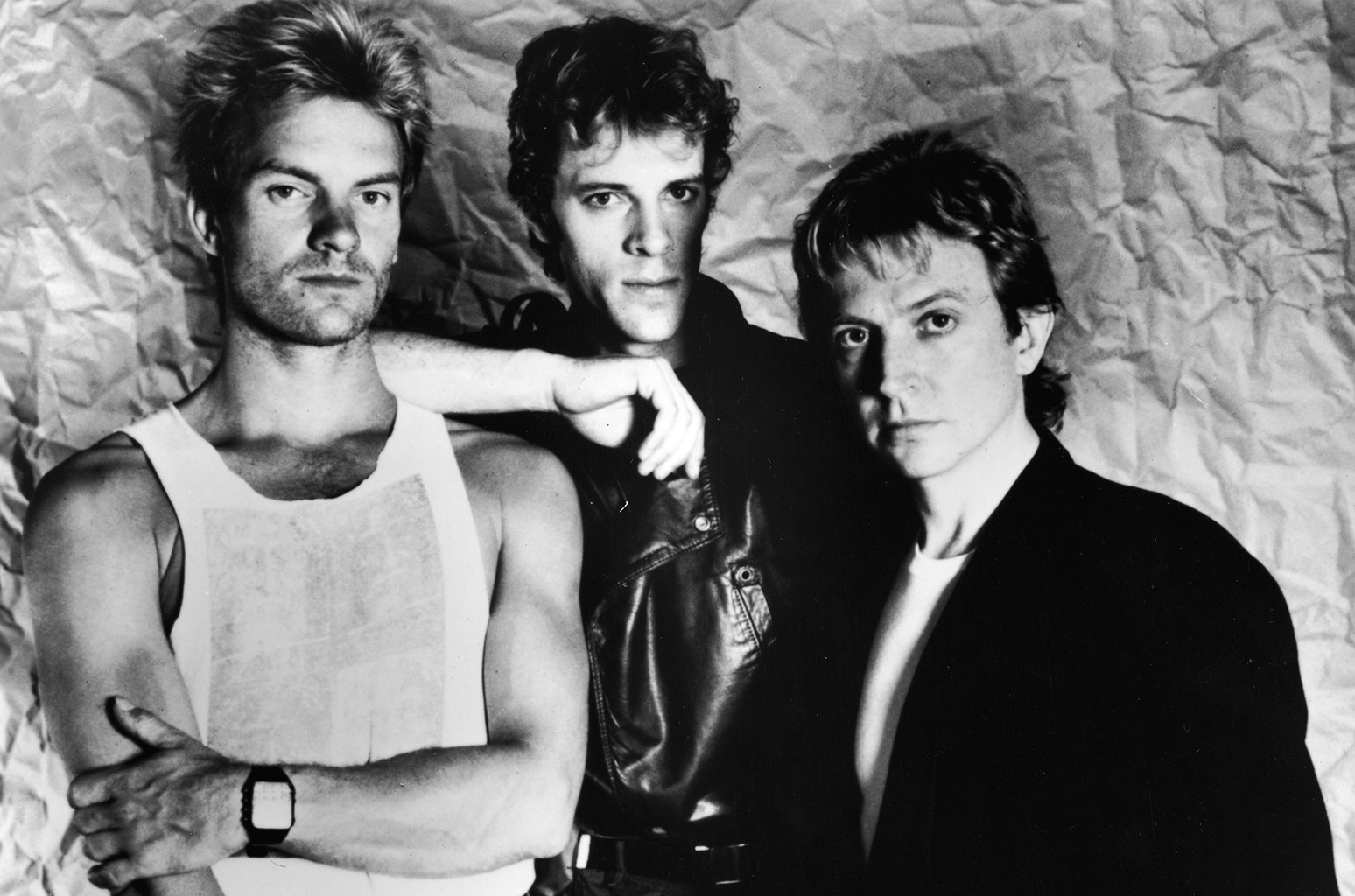 Sting, Stewart Copeland, and Andy Summers of The Police