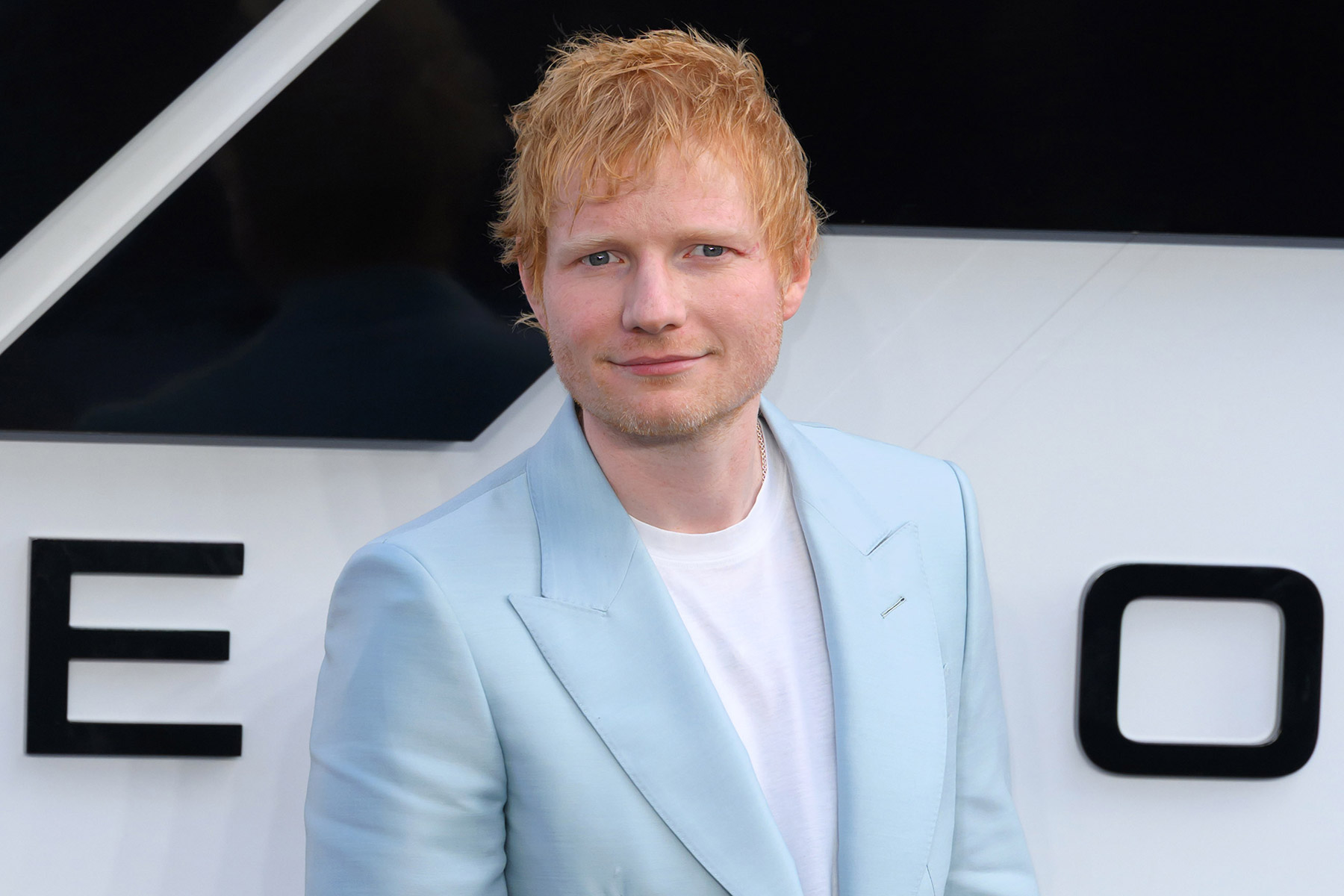 Ed Sheeran attends the "F1: The Movie" European Premiere at Cineworld Leicester Square on June 23, 2025 in London, England.