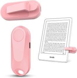 A close-up of a remote page turner for Kindle