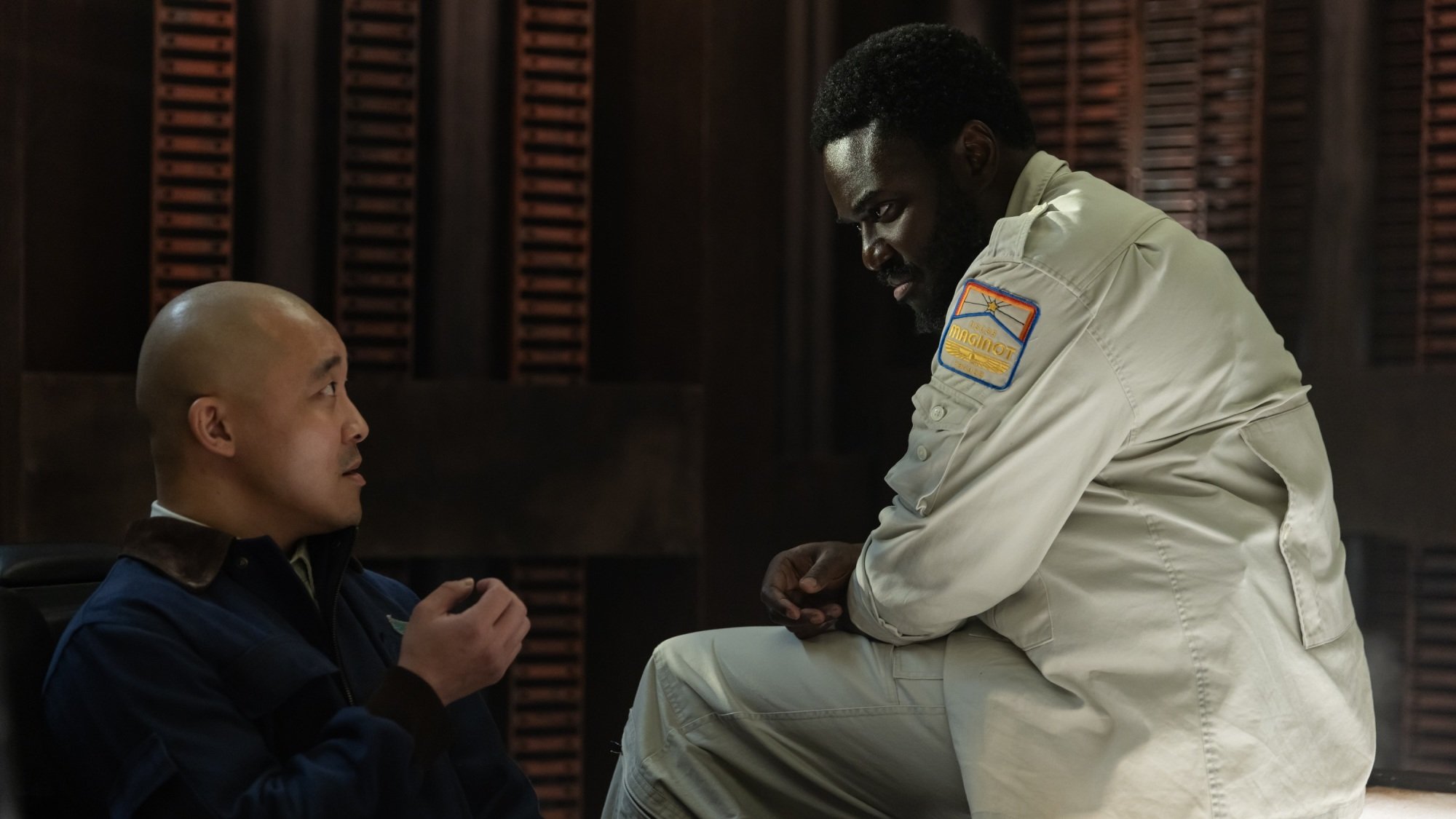 Andy Yu and Babou Ceesay in "Alien: Earth."