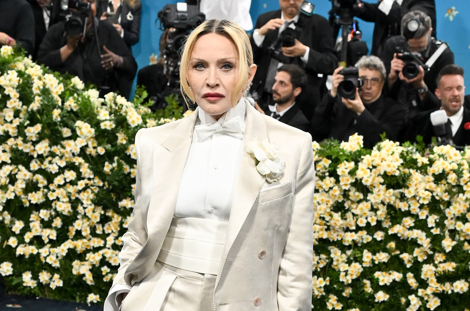 Madonna at The 2025 Met Gala Celebrating "Superfine: Tailoring Black Style" held at the Metropolitan Museum of Art on May 05, 2025 in New York, New York.