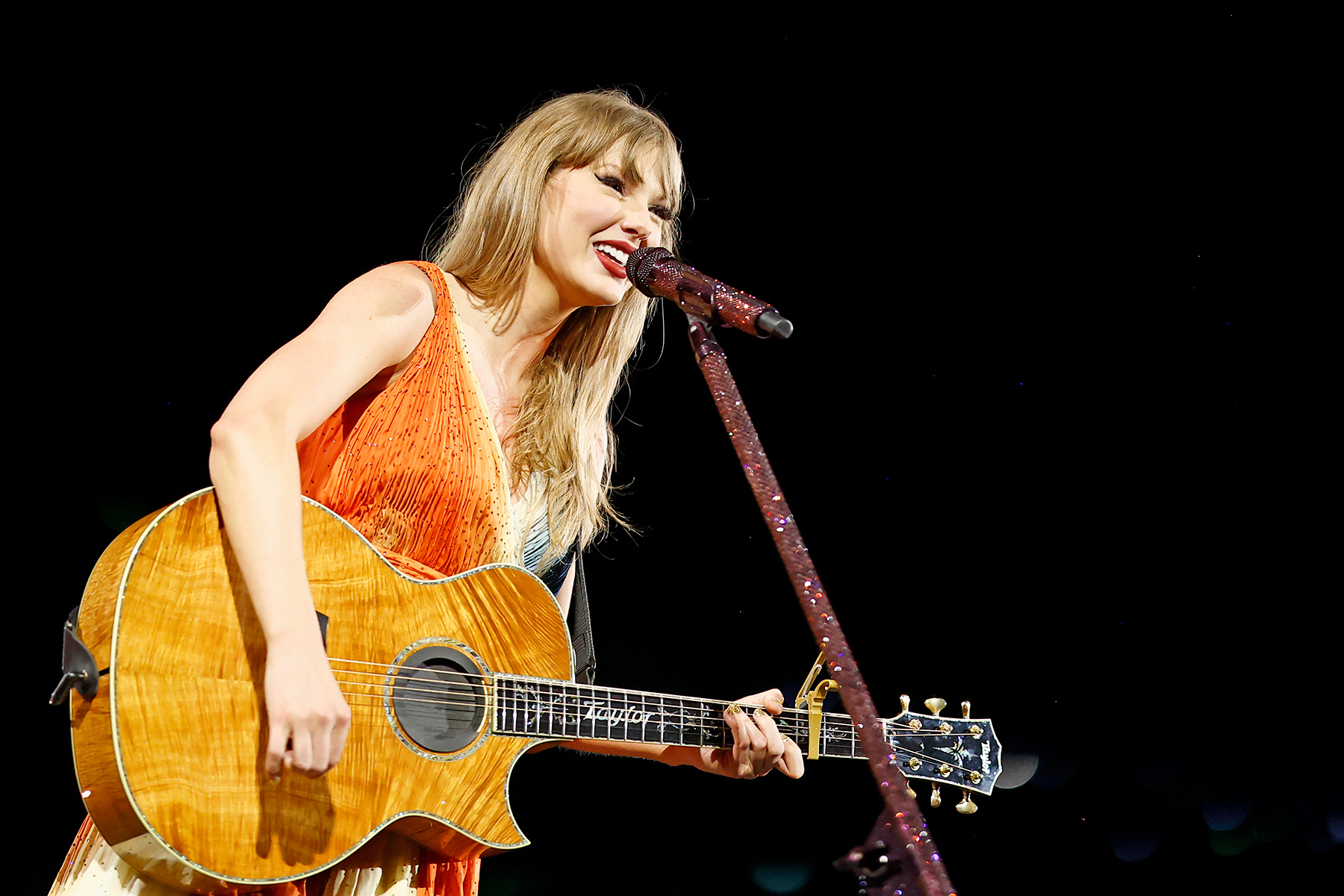 Taylor Swift performs onstage during "Taylor Swift | The Eras Tour" at Rogers Centre on November 14, 2024 in Toronto, Ontario. (Photo by Emma McIntyre/TAS24/Getty Images for TAS Rights Management)