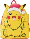 Loungefly mini backpack featuring Pikachu wearing Christmas lights