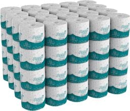 The Georgia-Pacific Angel Soft Toilet Paper Bulk Case on a white background