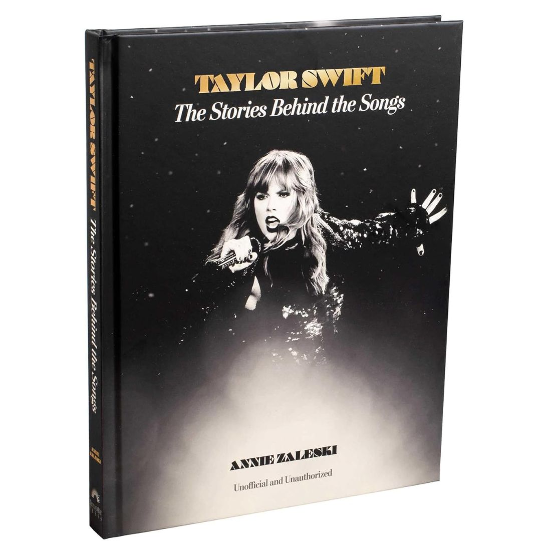 black and white book cover with photo of taylor swift